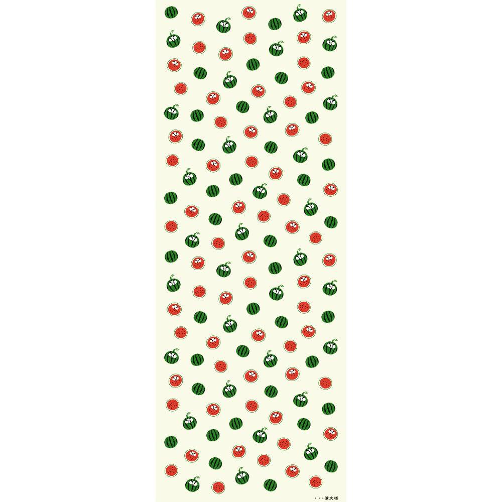 Hamamonyo Tenugui Hand Watermelon Daruma (Japanese Towel) -