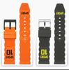 20mm 22mm FKM Rubber Watchband for Omega Panerai Tudor Tissot Seiko IWC Watch Rubber Wristband Waterproof Fluororubber Strap