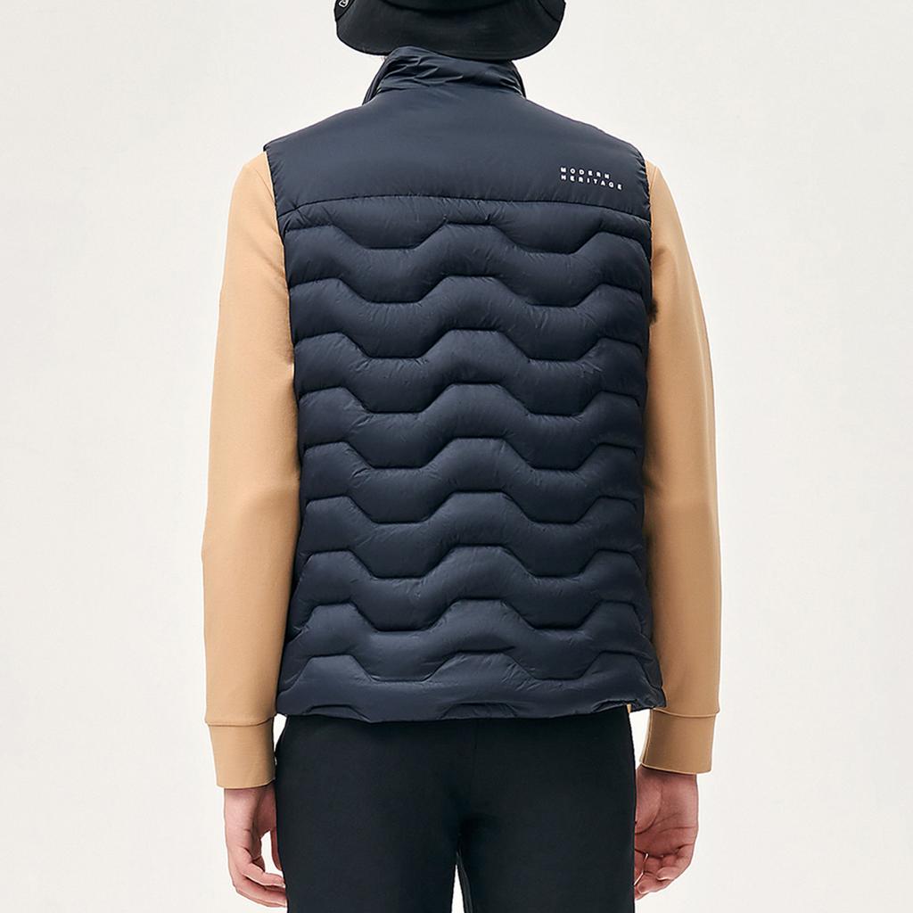 FILA Fleece Lined Full Zip Business Vest Men Vests Legendary-Blue F11M141901FNV