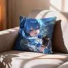 COOL Hoshimachi SSuisei Vtuber   Pillow Case Pattern Printed Pillowcase For Living Room Sofa Cushion Cover