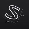 Kqsdr10 Red S Emblem Badge Car Sticker 3D Metal Styling Refitting Rear Trunk Fender Decal for Infiniti Q50 Q50L Q30 Q70 Refitting IPL