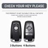 3 4-Tasten Leder Auto Schlüsselhülle Abdeckung für Ford Explorer Mustang Fusion Escape F150 F250 F350 F450 F550 Ford Raptor 2020 2021