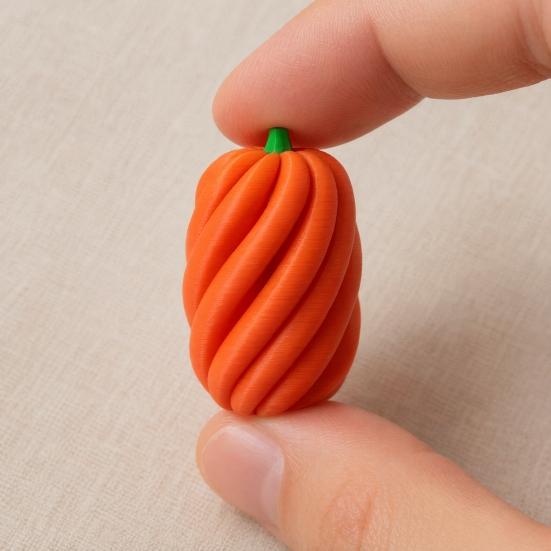 Ornamento Zucca Stampato in 3D, Giocattolo Decompressione Portatile, Modello Puzzle Antistress a Rotazione Spirale per Bambini e Adulti