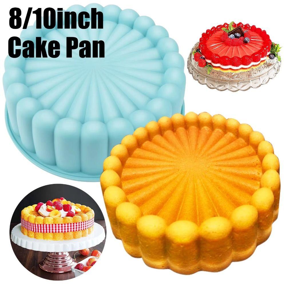 Heat Resistant Round Cake Mold Non-Stick Cake Baking Mold Silicone Cake Mold  Kitchen Cooking