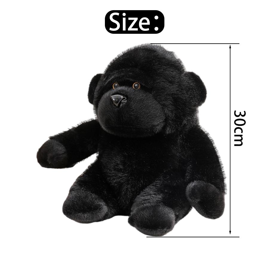 

Soft and fluffy black gorilla plush toy | A soothing, Instagram-worthy companion toy that s perfect for both home décor and a childlike gift. 1PCS чорний