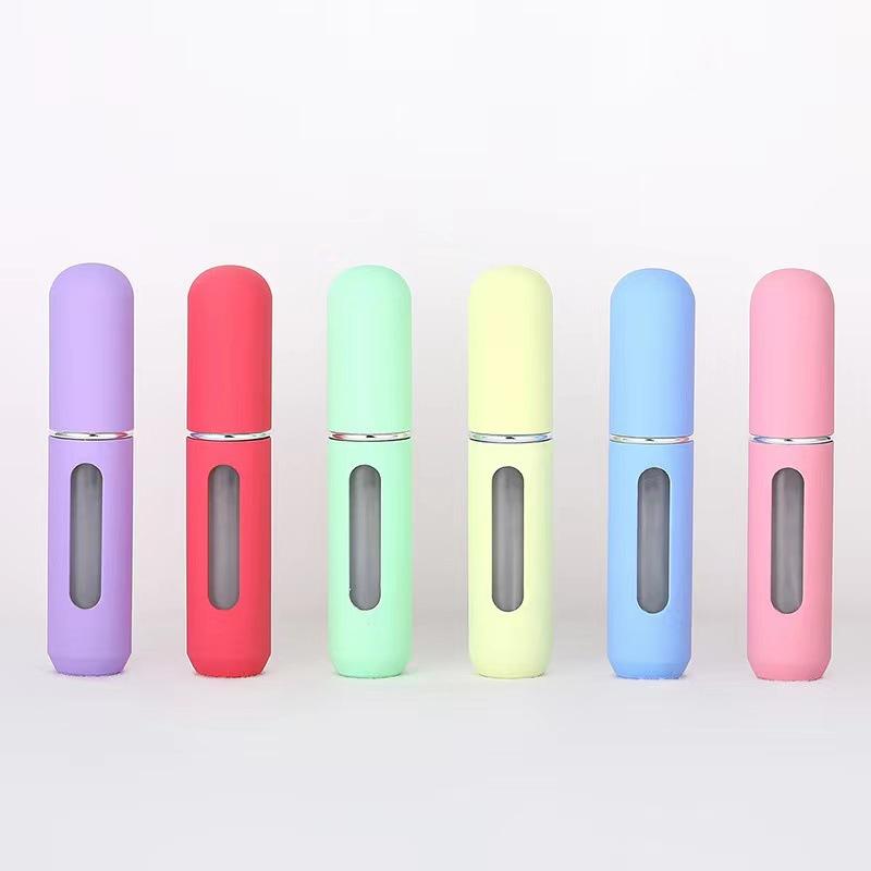 Candy Mini Travel Perfume Bottle Portable Bottom Filling Refillable Fine Mist Spray Empty Cosmetic Jar