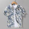 Trendy Men's Summer Print Short Sleeve Casual Beach Shirt