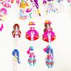 6/12/24pcs 3D Bubble Sticker Dress Up Girl Cute Design Various Styles Reusable Children Sticker Toy Birthday Gift for Girls TMZ