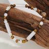 New Style Tiger Eye & Chrysanthemum Stone Stackable Bracelet – Versatile Natural Hand Accessory