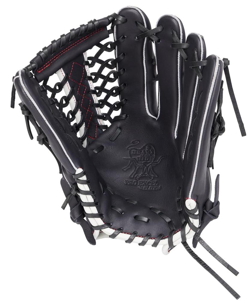 Rawlings PRO EXCEL ELITE Baseball Throw HOH® Glove, Softball, Outfielder's, GR6HEEB870, Black, 12.25 inches, Right-Handed