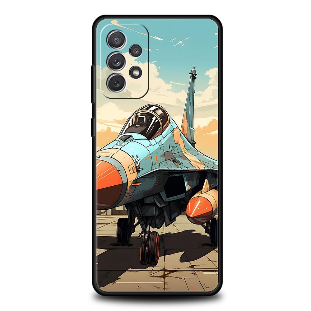 Fighter Planes Phone Case for Samsung A51 A71 A21S A12 A11 A15 A25 A31 A41 A52 A32 A23 A33 A53 A73 A03S A05S A13 5G A72 Cover