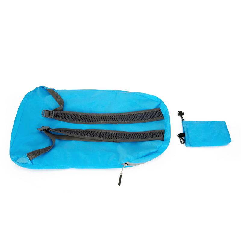 Ultrathin Outdoor Sports Backpack Ultra Lightweight Portable Storage Bag Dacron Solid Unisex Travel Bags Waterproof Wear-resistant Foldable Rucksack