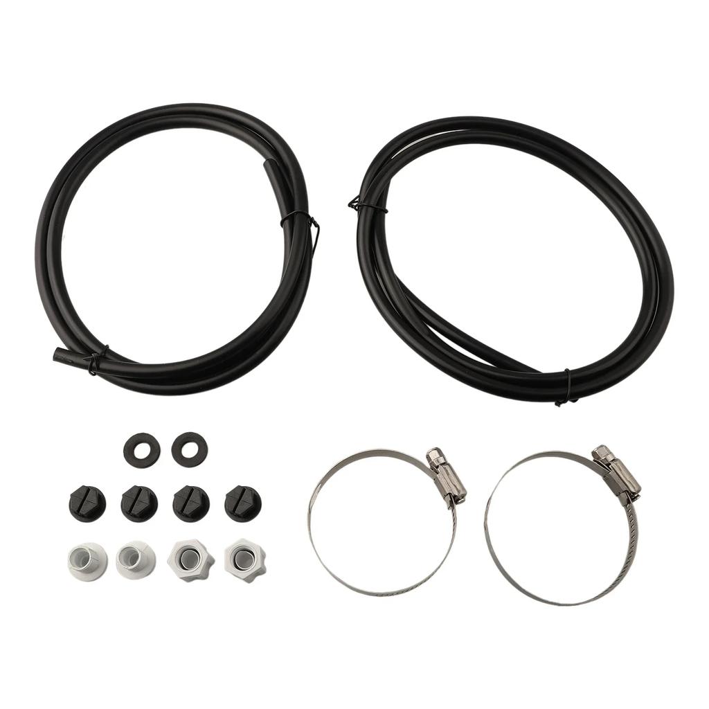 Saddle Clamps Washers Nuts Tube Chlorinator Tubing Off-Line Pool Accessories 2 Sets New Pipe: 4ft High-quality