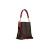 COACH Mollie Classic Logo Print Buckle Closure Detachable Shoulder Strap Faux Leather Bucket Bag Hand Shoulder Crossbody Bag 22 Women's Brown