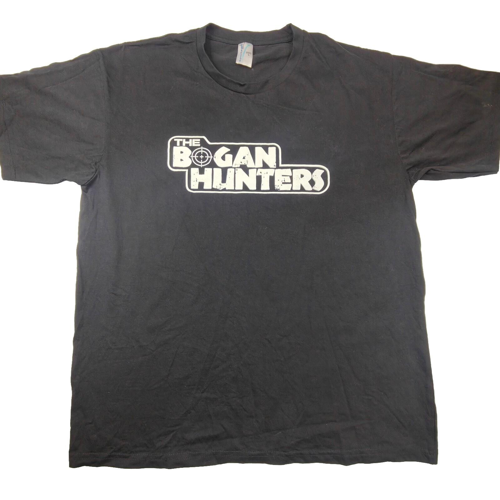 Bogan Hunters T-Shirt Men’s Large Black TV Show Logo Aussie Comedy Funny XXXL