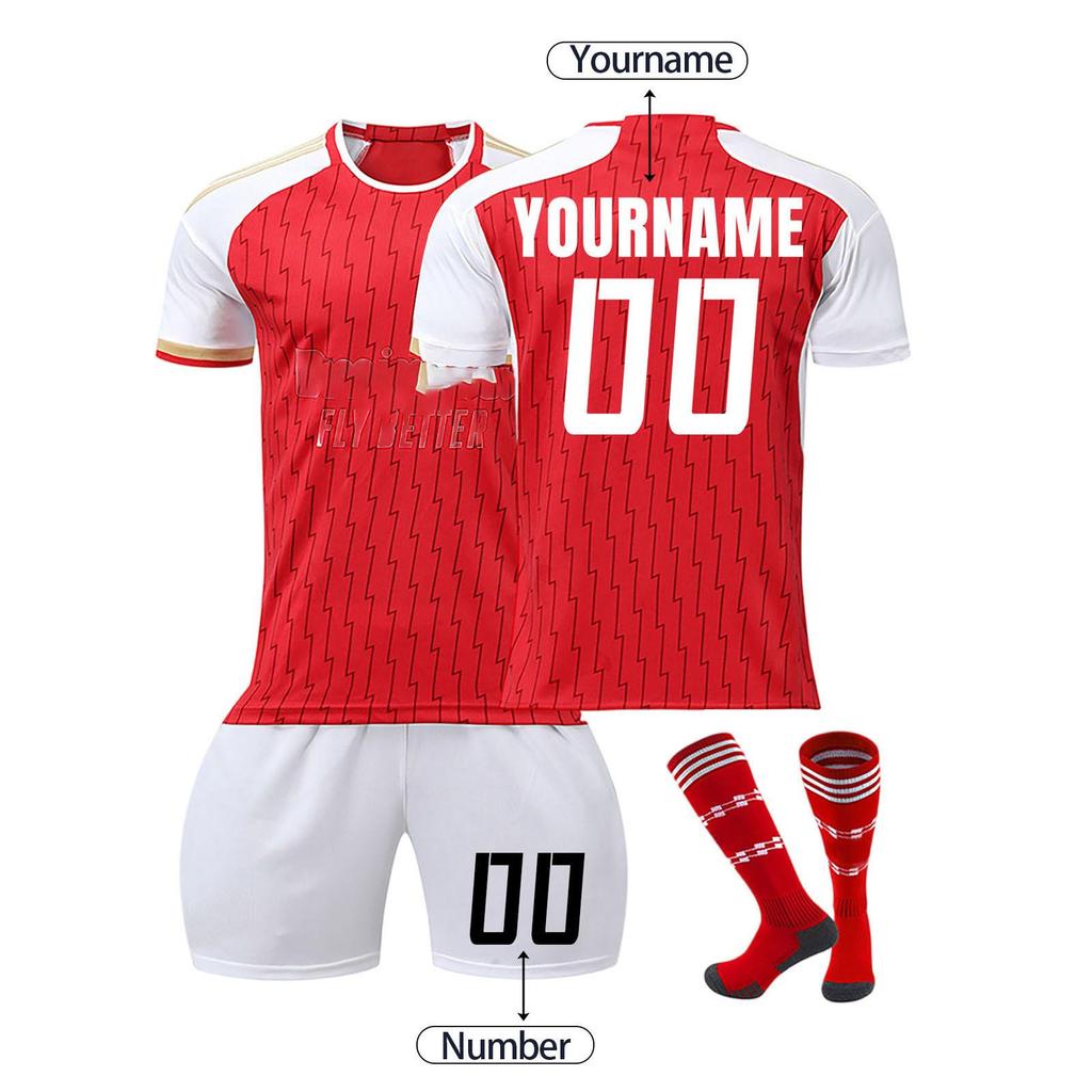 Trikots für erwachsene Kinder erfüllen Ihre Erwartungen an maßgeschneiderte dreiteilige Trikots.