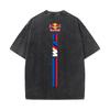 XHBM Estate Tuta da Corsa F1 Red Bull Manica Corta T-shirt Lavaggio Vintage Girocollo