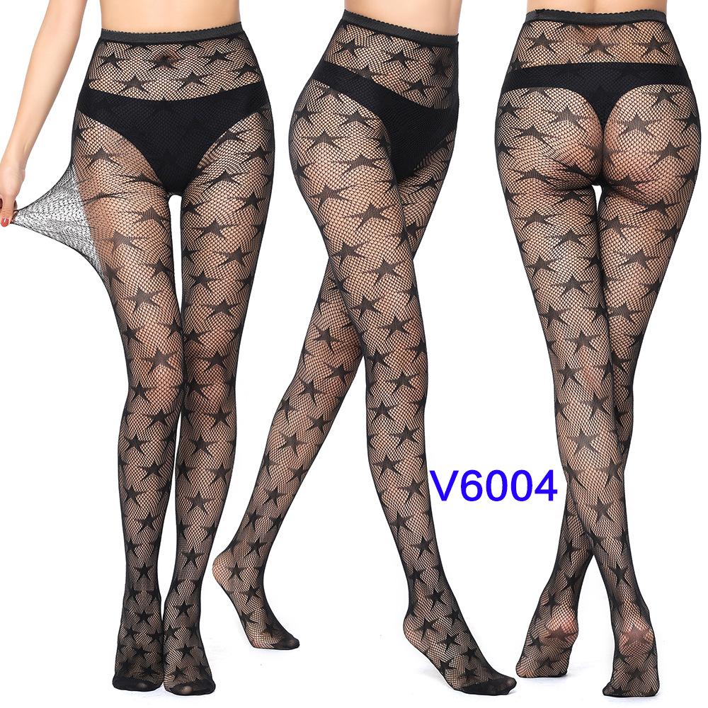 Sexy Black Stockings Large Size Seduction Ins Bow Hollow Fishnet Socks Bottom Socks Oversized Mesh Socks