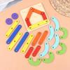 Kids Geoboard Toy, Nail Board, Geometric Column Set, Geometric Construction Puzzle, Pegboard, Montessori Sensory