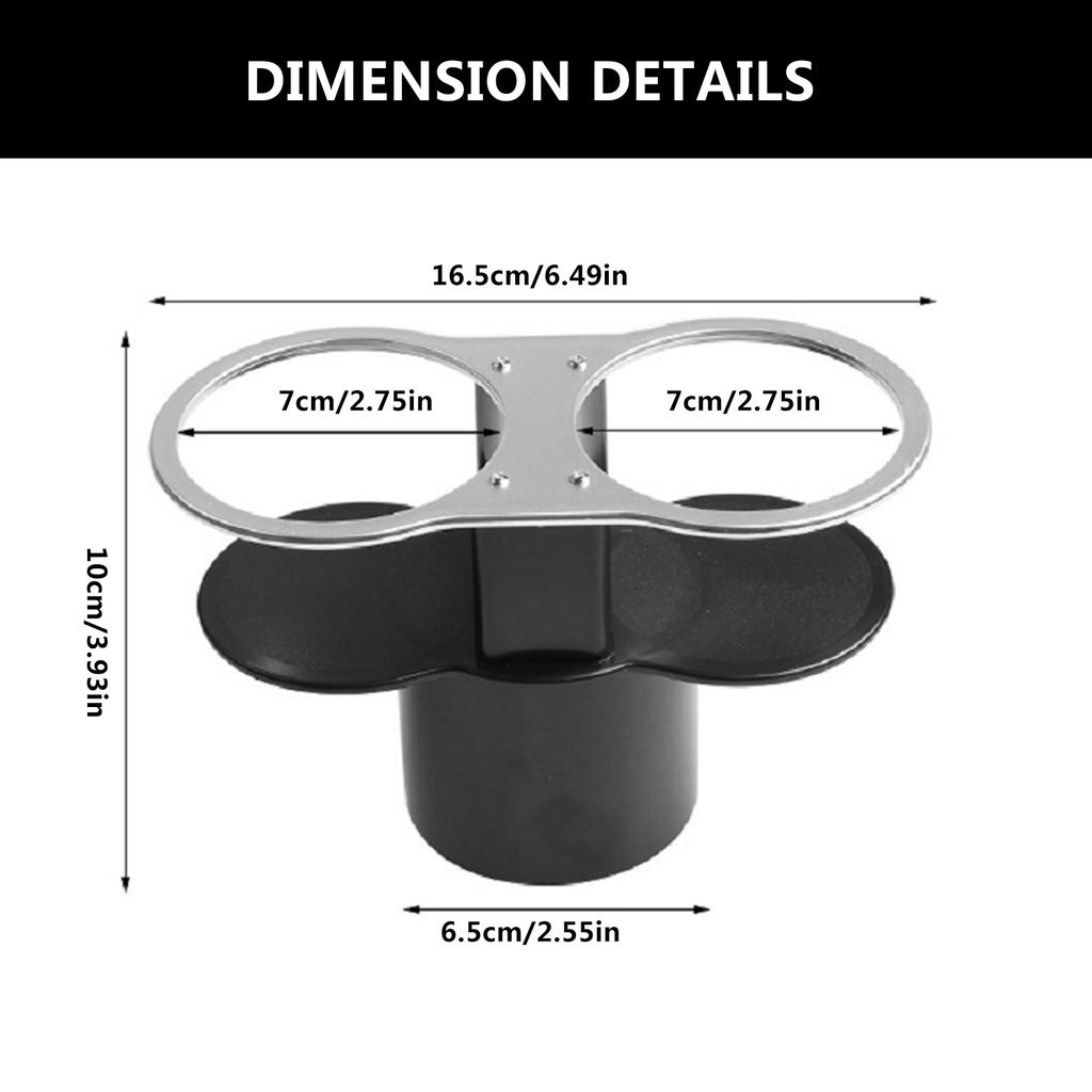 Universal Double Hole Car Cup Holder Drinks Support Automotive Mount Holder Stand Car Bracket Drink