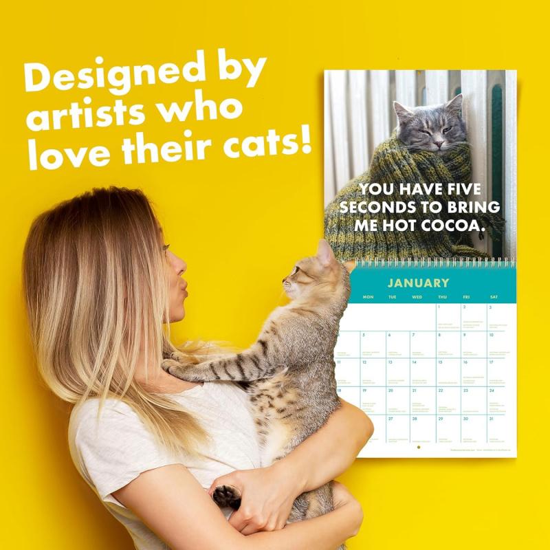 2026 Annual Angry Cat Calendar - Fun Trendy Gift for Angry Cat Lovers -12 Months Wall Planner,Used for Joke Gifts