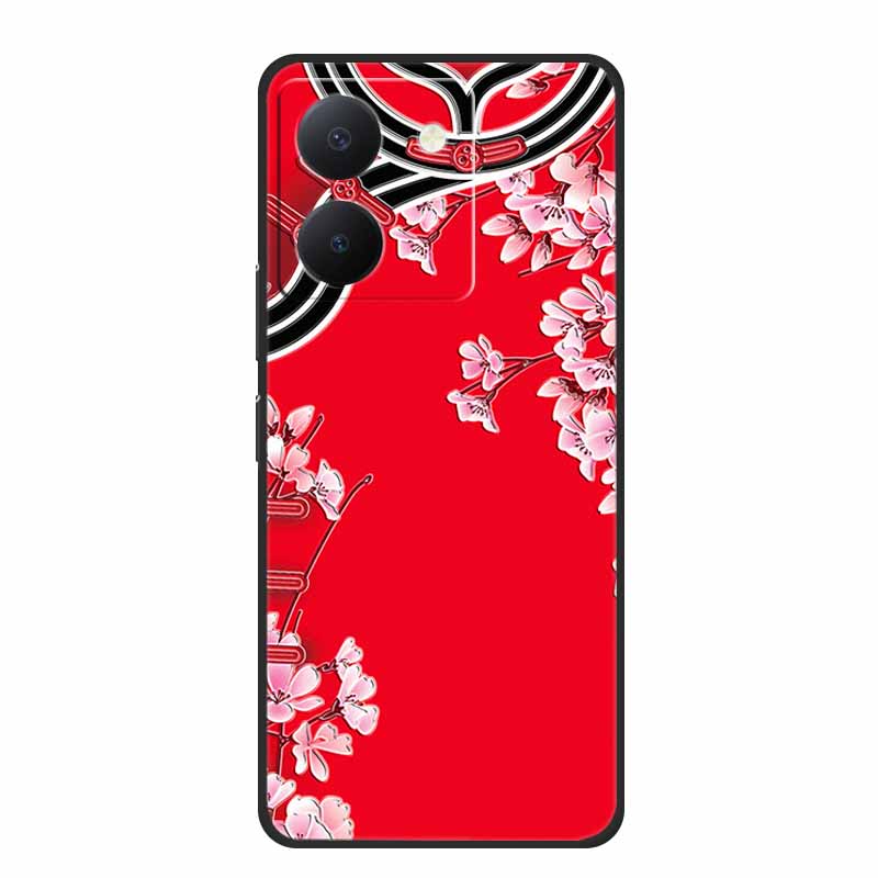 3D Emboss Case For Vivo Y27s Phone Case Relief Black Silicone Soft Back Cover Coque Funda For Vivo Y27s Case Y 27 s Capas 6.64"