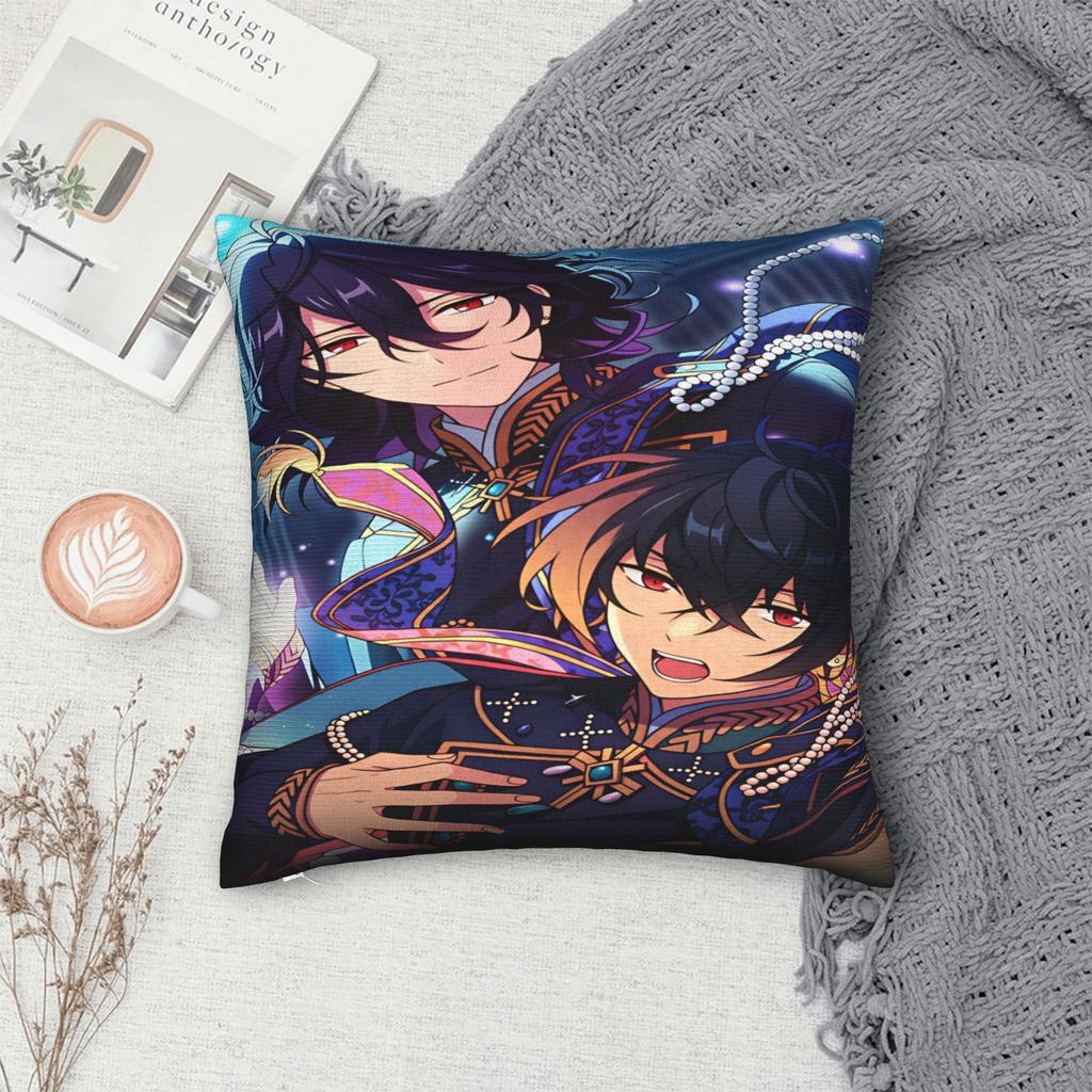 Pillow Cover Ensembles-Stars Kawaii Pillow Case For Living Room Chair Pillowcases