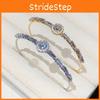 Zircon Crystal Bracelet With Gold Or Silver Finish For Fashion Women
