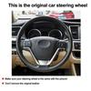 DIY Steering Wheel Cover Wrap Suede For Toyota Sienna 2015- Highlander 14-19