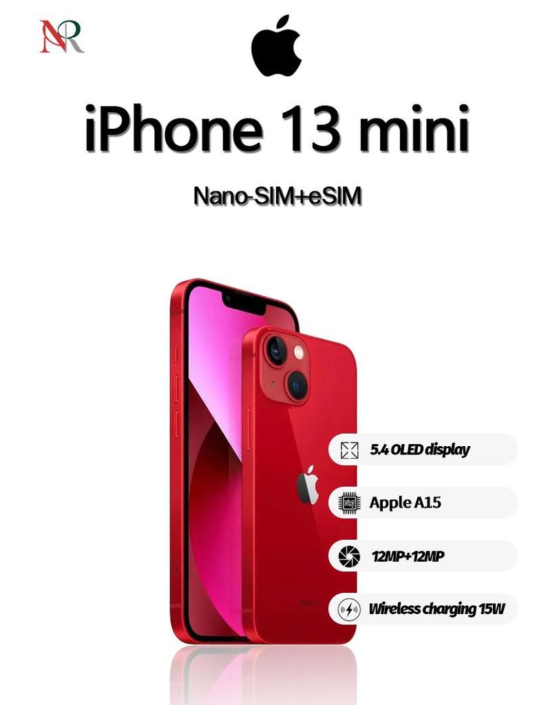 Apple IPhone 13 mini wersja amerykańska smartfon język globalny, pojedyncza karta SIM + eSIM telefon odnowiony