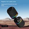 Magnetischer Bluetooth-Lautsprecher mit starkem Bass für den Außenbereich, im Auto und auf dem Schreibtisch, geteilter Typ 2-in-1 Mini-Audio