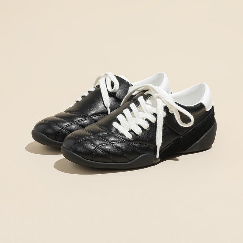 

Cowhide version inner height increase oblique belt new ballet sports women s shoes autumn and winter versatile football running shoes 35 чёрный