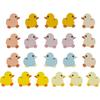 21Pcs Cartoon Animals Silicone Beads Duck Spacer Beads Silicone Focal Beads for Jewelry Making DIY Necklaces Bracelet Keychain Lanyard Crafts