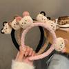 [1pc Adorable Plush Bear] 1pc Soft Adorable Plush Bear Headband | Elastic Hair Accessory with Cartoon Bear Decor | for Women & Girls, Perfect for Skin