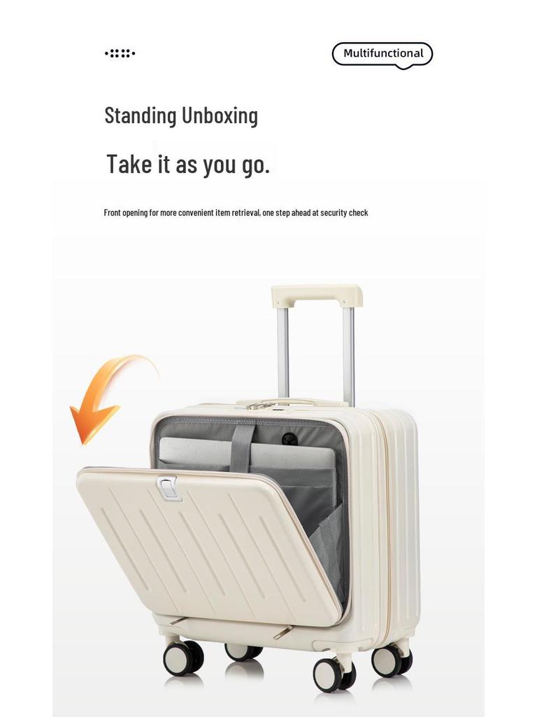 18" Rolling Laptop Carry-on: Men's & Women's Luggage with Side & Front Openings, 20" for Short Trips, with Combination Lock