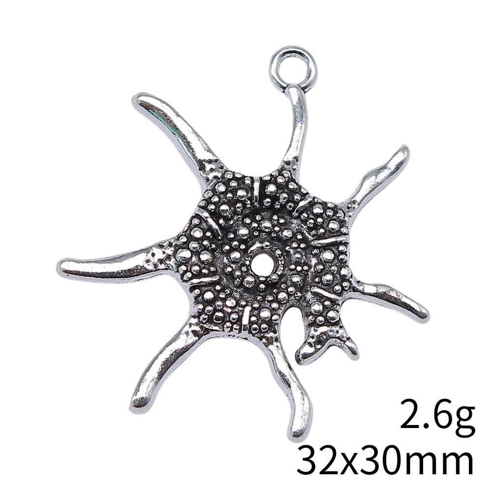 

Шармы ко Дню матери для рукоделия Шармы-морские звезды Подвеска Распродажа Подвески для браслетов A35-3pcs-32x30mm