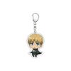 55MM Anime Attack on Titan Keychain Eren Jaeger/Mikasa Ackerman/Armin Arlert Key Chain Acrylic Model Plate Christmas Gifts