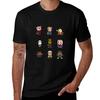 Community Bit Charakter T-Shirt Lässig Trendig Streetwear T-Shirt
