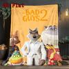 The Bad Guys 2D Flat Pattern Flannel Blanket High Quality All Seasons Warmth and Comfort Perfect for Christmas Gifts.PMT0914359