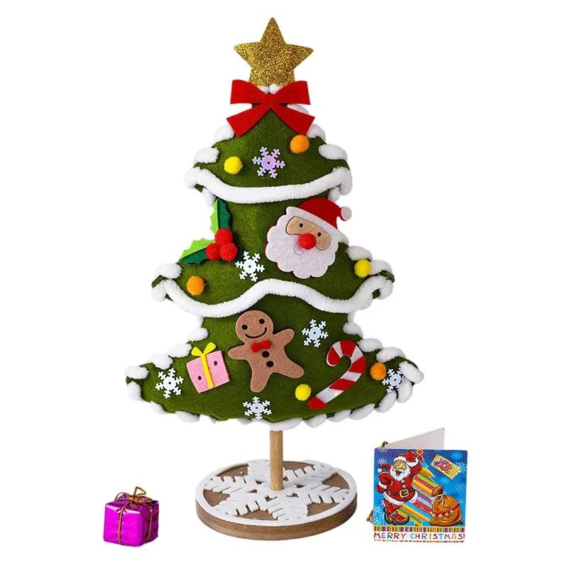 

DO IT YOURSELF Christmas Tree Crafts Kits ideal for Kids Christmas Decor Handmade Playthings Puzzle Crafting Set Kids Playthings Christmas Gifts