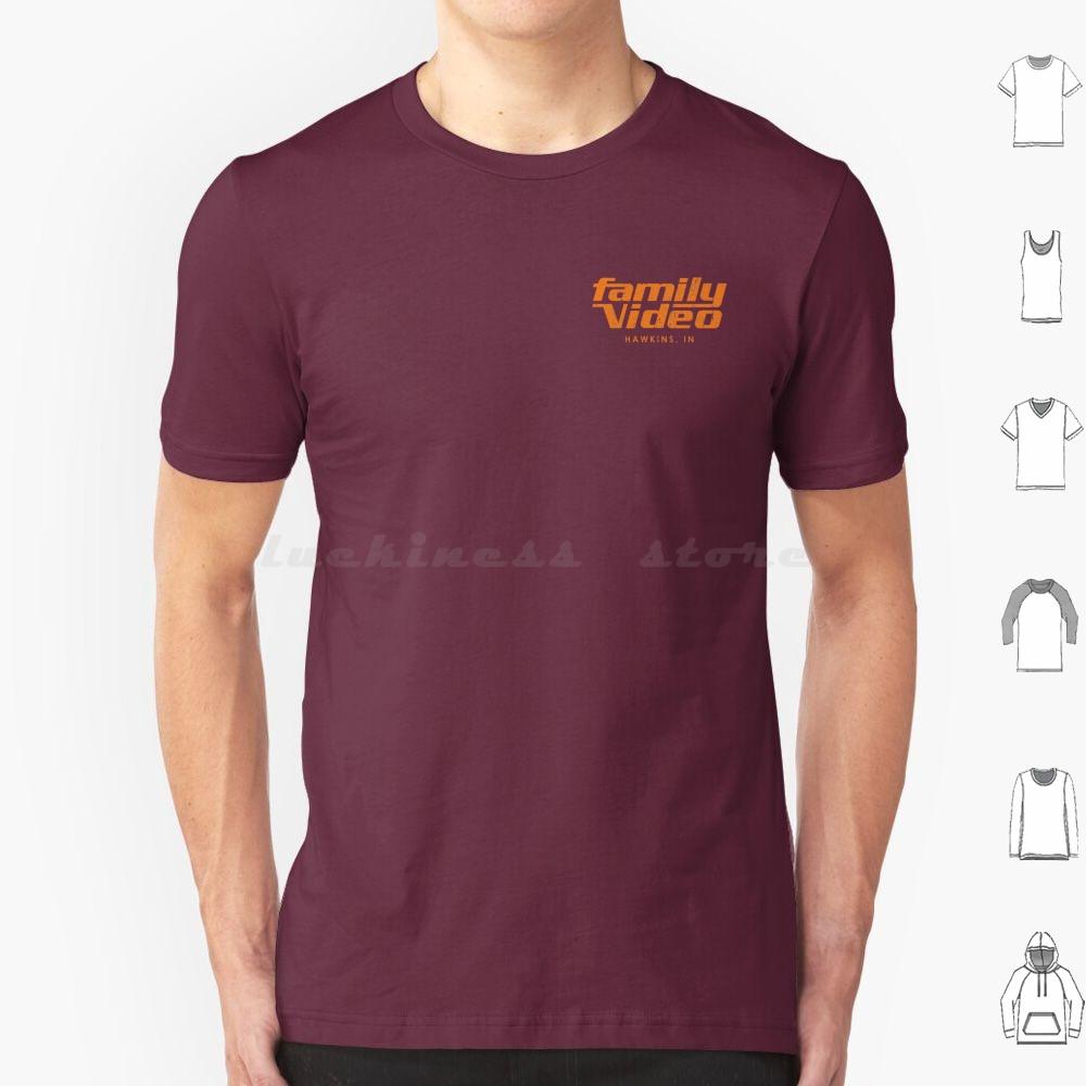 Family Video Hawkins In T Shirt Big Size 100 Cotton Eleven Mileven Millie Bobby Brown Finn Wolfhard Lucas Dustin Steve