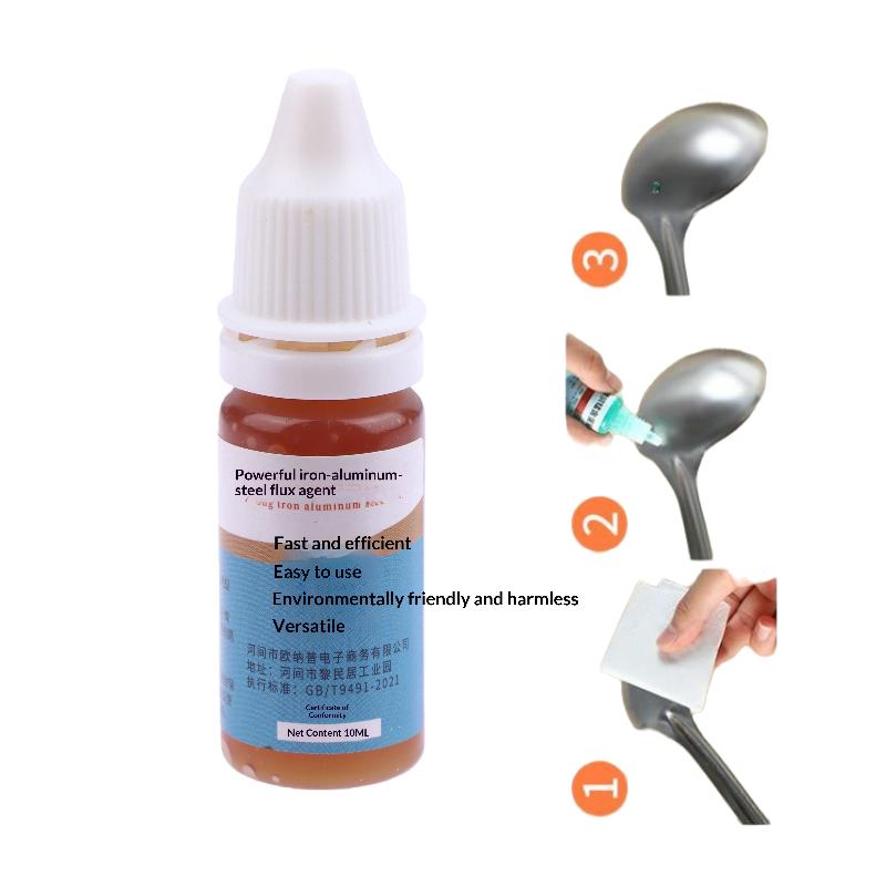 1Pcs Liquid Aluminum Metal Electronics Copper Soldering Flux 10Ml Soldering Flux No Water Cleaning 18650 Battery Soldering