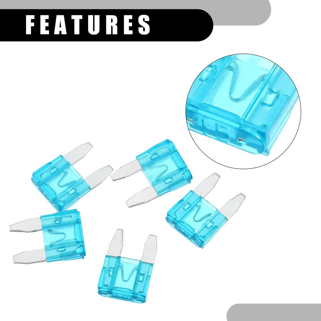 Partuto Satz mit 5 Mini 15A APM/ATM Universelle Auto-Sicherung Kurzschlusssicherung