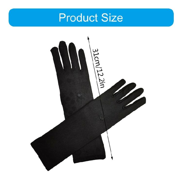 Evening Dress Gloves for Women Lady Full Finger Gloves Proms Gloves