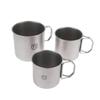 Titanium Steel Coffee Mug Cup With Foldable Handle Outdoor Camping Water Mug Tableware For Hot And Cold Beverages