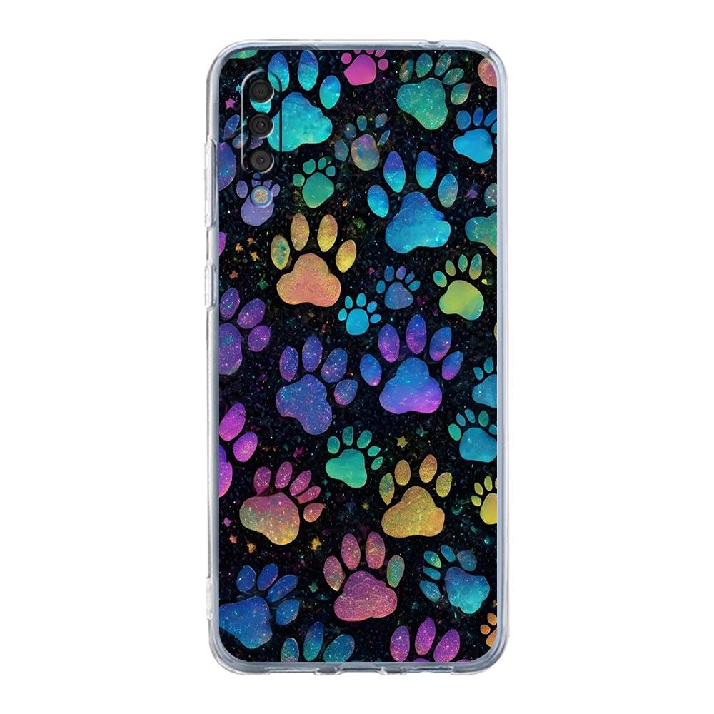 Phone Case For Samsung A56 A36 A26 A16 A14 A12 A22 A32 5G A34 A42 A52 A54 A50 A70 A72 A40 A20E A20S A04S A06 Cover Dog Paw