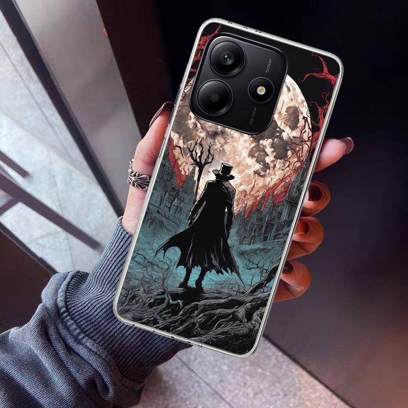 Bloodborne Game Phone Case For Xiaomi Redmi Note 15 14 14S 13 12S 12 Pro Plus 11S 11 10S 10 4G Cover 11E 11T 5G Print Fundas Red