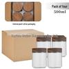 Large Glass Storage Jar with Bamboo Lid, Cereal & Yogurt Container, Sealed Oatmeal Cup