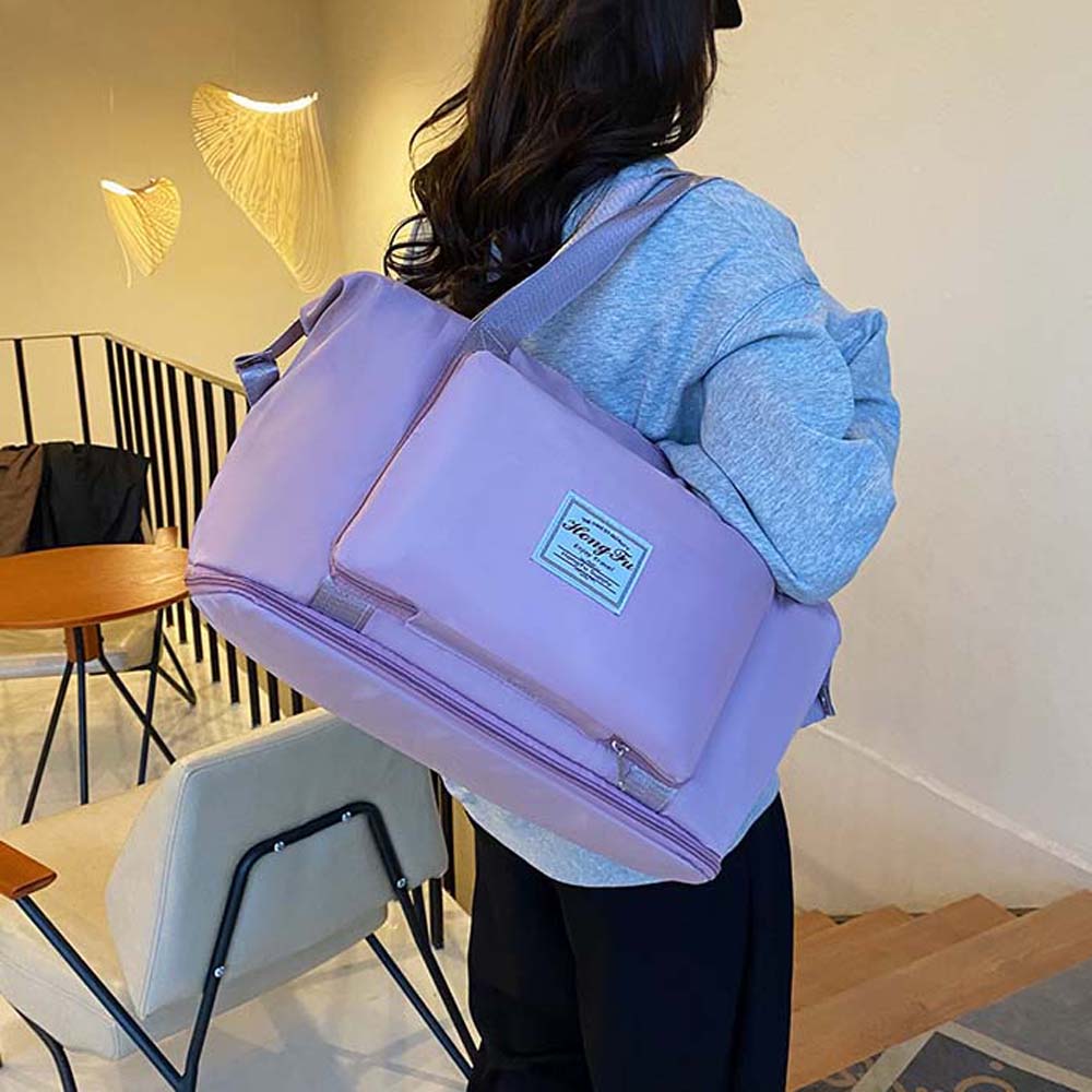 Fitness Pouch Oxford Cloth Travel Bag Foldable Large Capacity Handbag  Family Vacation