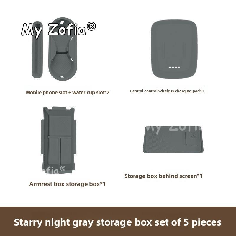 For GWM Ora 5 2025 2026 2027 Car Center Storage Box Large Capacity Armrest Console Organizer Interior Storage Accessories